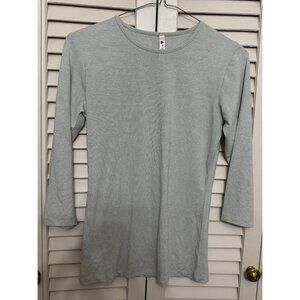 Junee sparkle silver three quarter sleeve top shirt size xxl